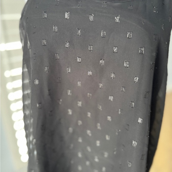 Charming Charlie Black Sparkle Top Blouse - Picture 2 of 7